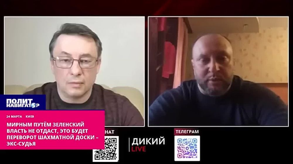 Мирным путём Зеленский власть не отдаст, это будет переворот шахматной доски – экс-судья