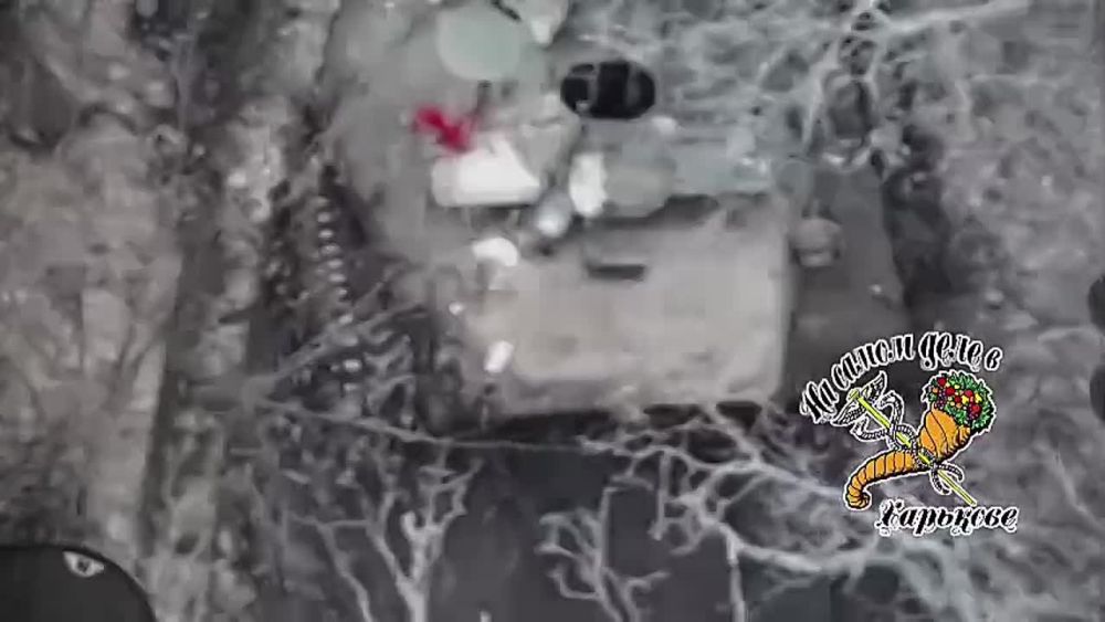 Уничтожение МТЛБ ВСУ дроноводами 41 мсп 72 мсд в Харьковской области