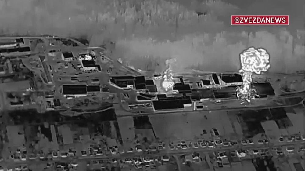 Восемь российских "Гераней" сожгли склад и цех по производству дронов ВСУ в Богодухове Харьковской области