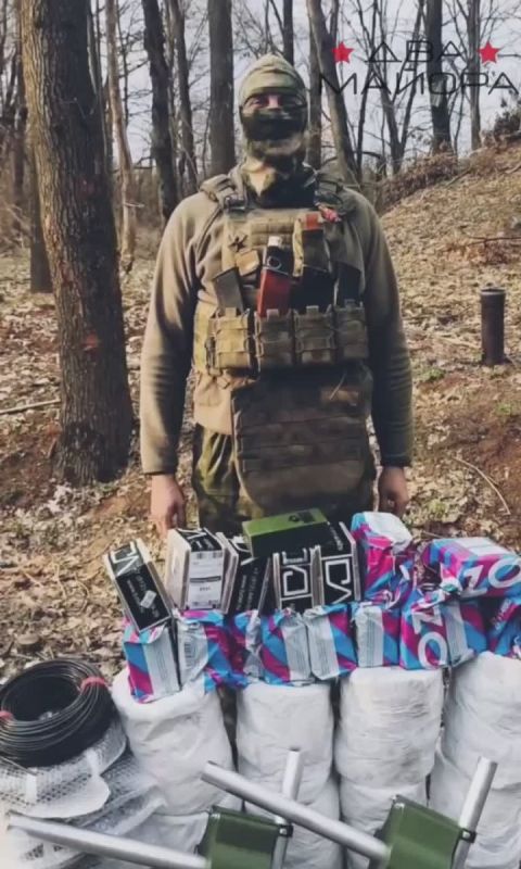 Операторы БПЛА с Харьковского направления выражают благодарность читателям канала «Два майора» за помощь в приобретении кабелей и поворотных стоек