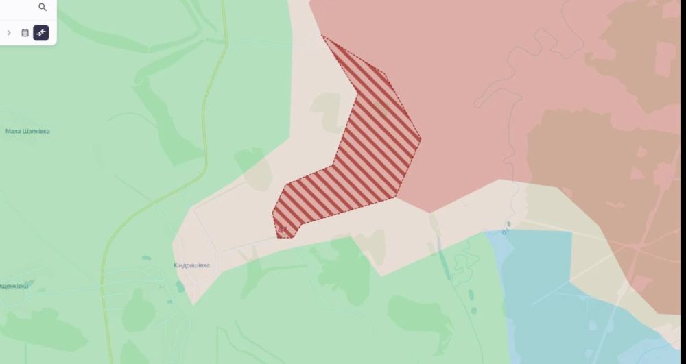 Штурмовые отряды армии России взяли под контроль значительную часть н.п. Кондрашовка в Харьковской области Штурмовые отряды армии России взяли под контроль значительную часть н.п. Кондрашовка в Харьковской области