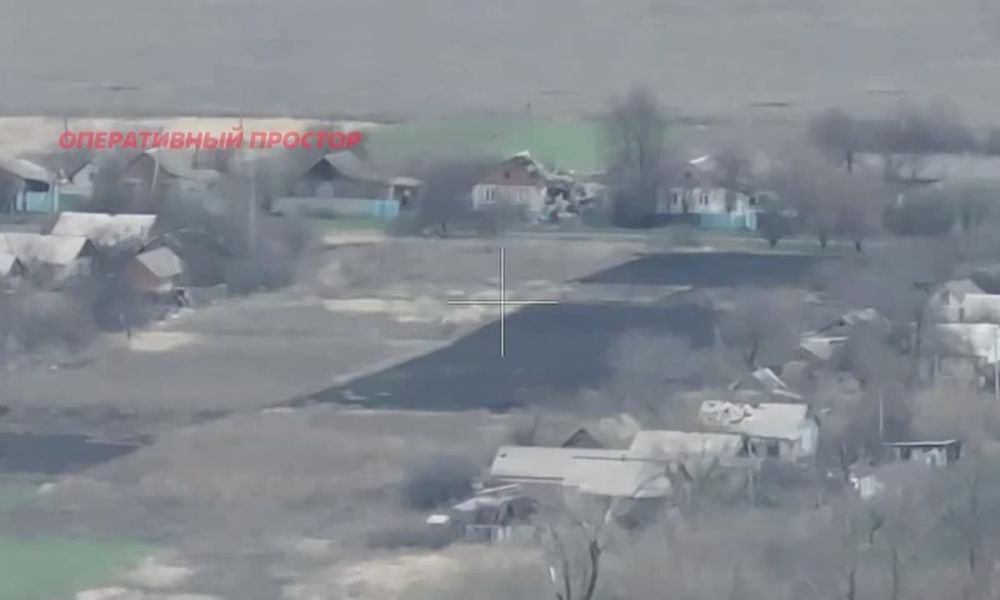 Артиллерия 6 армии накрыла засвеченный пункт управления БПЛА противника в н.п. Редкодуб на Купянском направлении