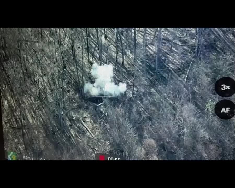 Русские дроноводы 41 мсп 44 Армейского корпуса, уничтожили выявленную минометную точку ВСУ