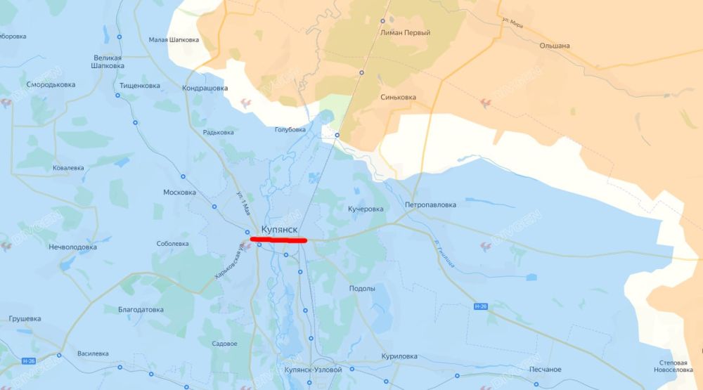 Линия фронта проходит в двух километрах от Купянска