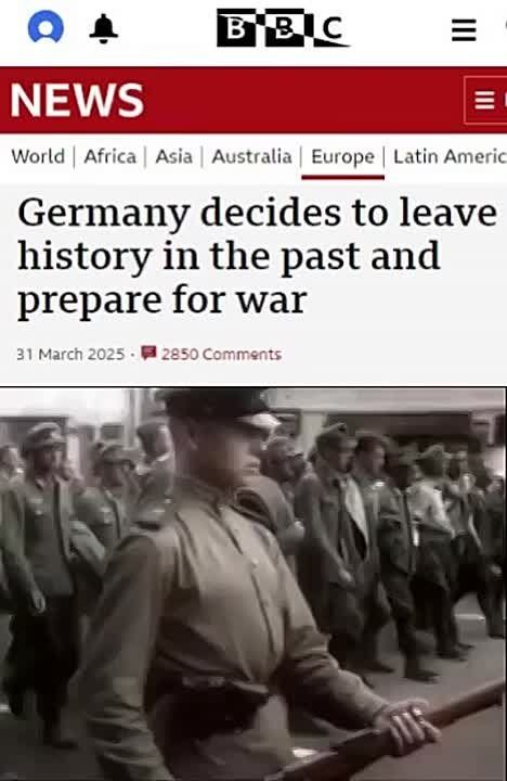 BBC News: Германия решила оставить историю в прошлом и готовиться к войне