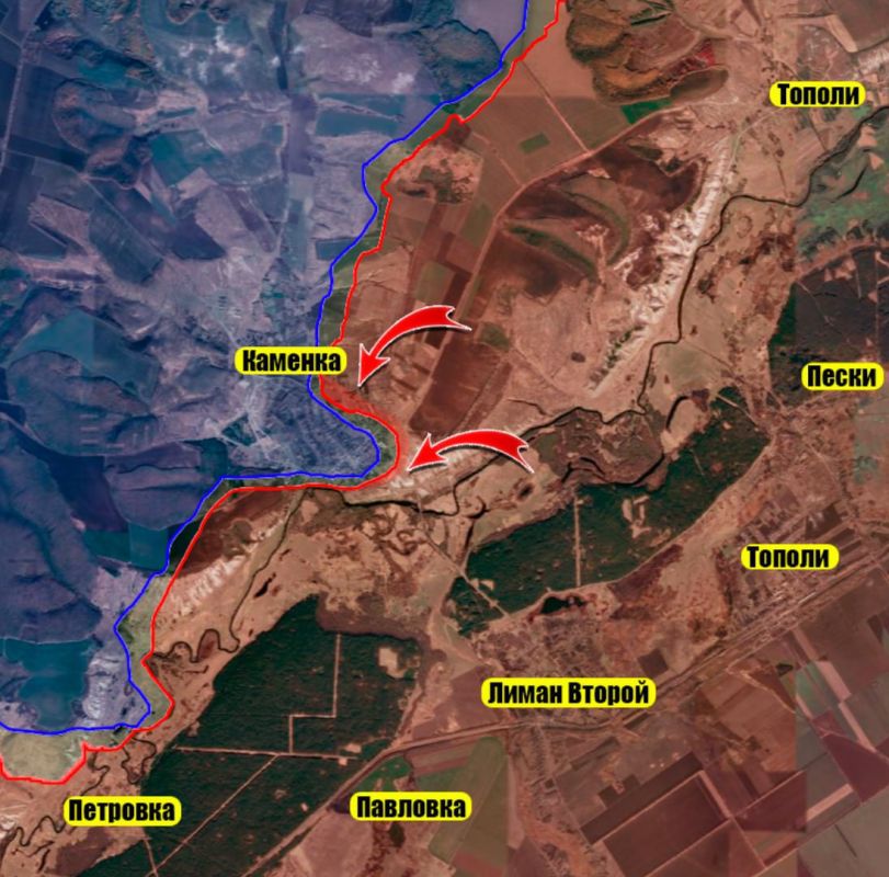 Подразделения ВС РФ наращивают темп наступления в районе Каменки, захватив 15 опорных пунктов