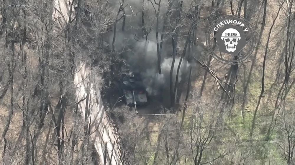 На видео американская САУ М109, по которой был нанесен удар