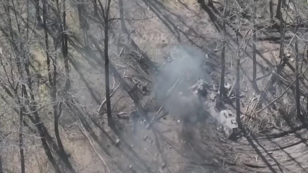 Расчет Гиацинта-Б уничтожил украинскую САУ DANA в Харьковской области России