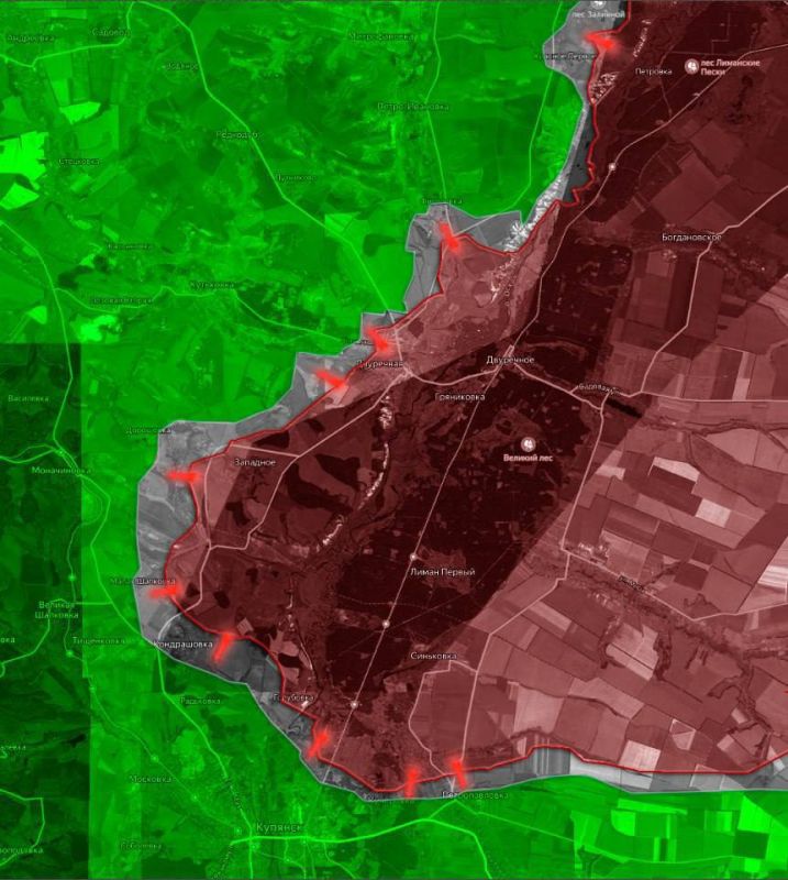 «На Купянском направлении ВС РФ ведут штурмовые действия к северу от населенного пункта Красное Первое