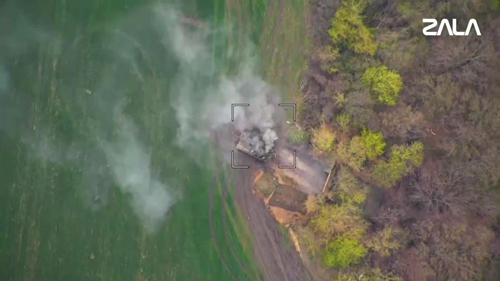 На Купянском направлении Ланцетом уничтожен САУ Krab ВСУ