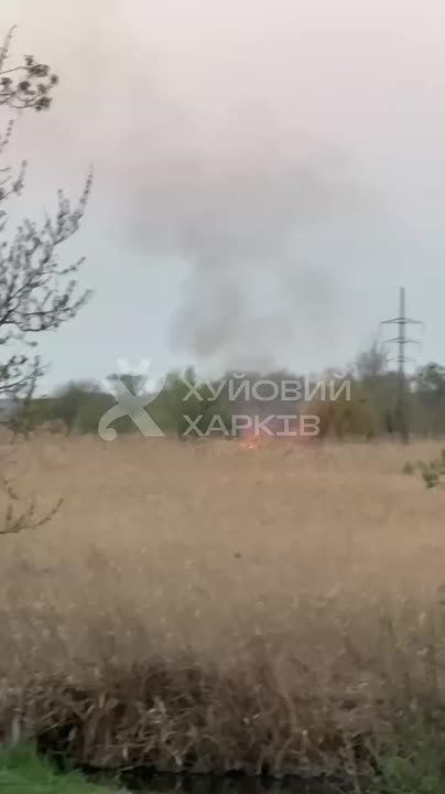 На Немышле жуткий пожар. Горит уже часа три (!) Огонь подобрался к жилым домам