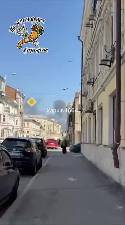 Видео задымления после взрыва в районе переулка Короленко