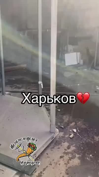 Результаты вчерашнего поражения одного из цехов в Харькове где стояли предположительно пикапы и складировалось другое имущество ВСУ