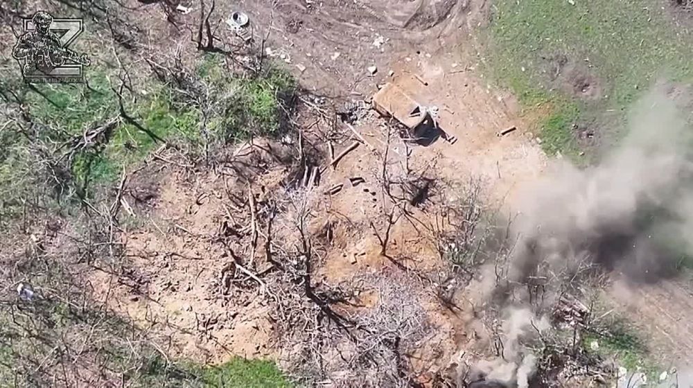 Красивейшие кадры уничтожения ПУ БпЛА и склада с БК противника бойцами ГрВ "Запад"