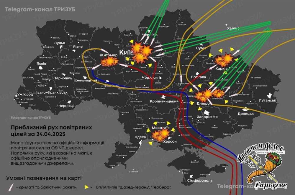 Показательный ракетный удар по Украине Показательный ракетный удар по Украине