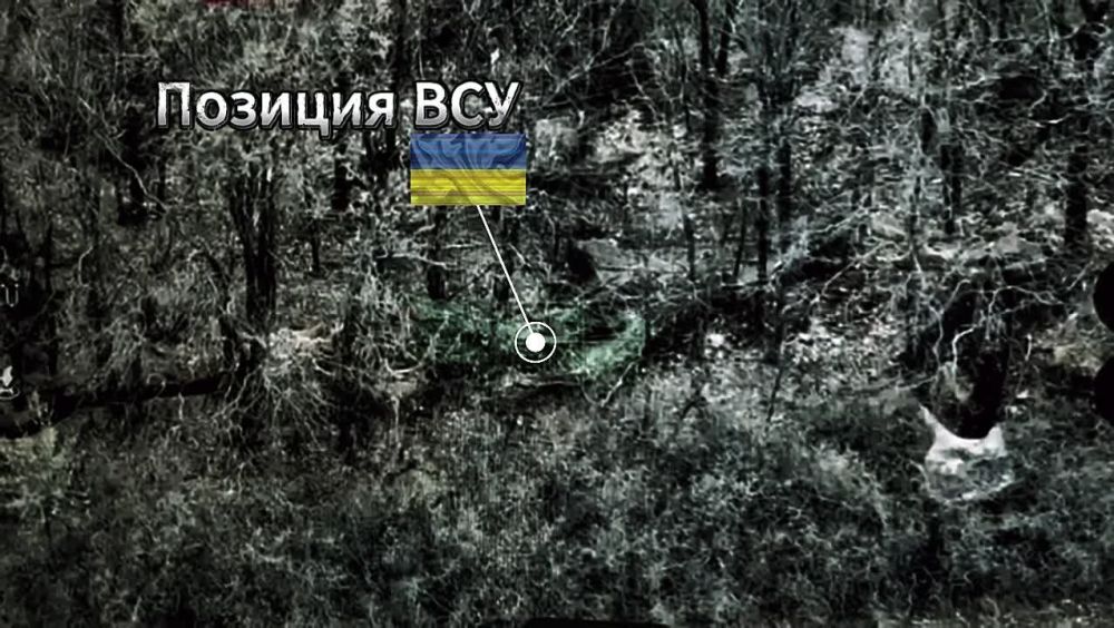 Огненный фейерверк!. Кадры уничтожения расчетом ФПВ 41 мсп 44 АК укрытия противника с детонацией БК в Харьковской области