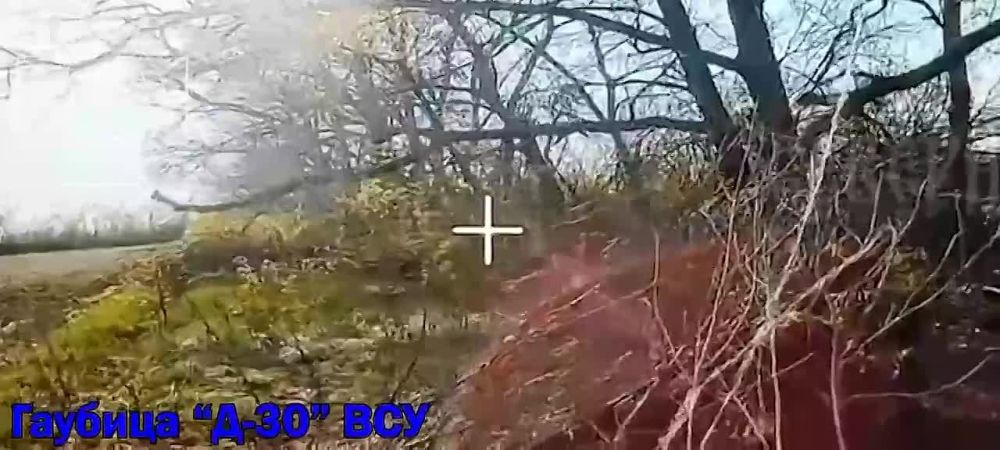 Уничтожение украинской Д-30 дроном 6 армии на Волчанском направлении