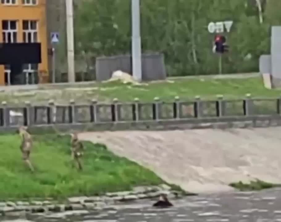 В оккупированном Харькове мужчина, спасаясь от людоловов из ТЦК, прыгнул в студёные воды реки Лопань