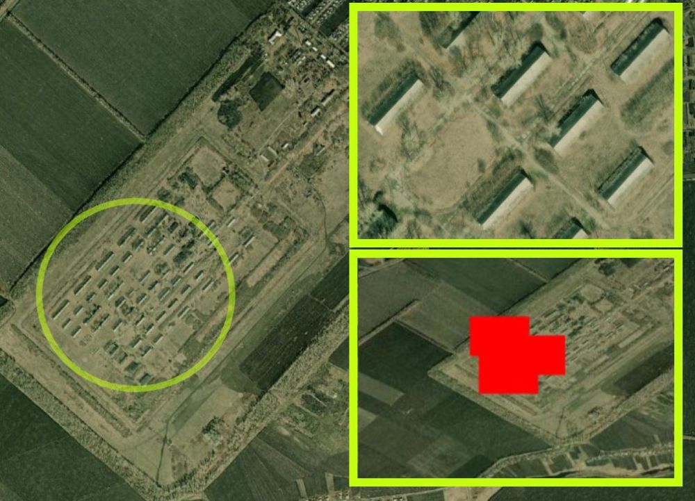 О ночных ударах. Согласно спутниковым снимкам NASA, на территории бывшей базы ракетно-артиллерийского вооружения в н.п. Кегичевка (Харьковская область) сегодня ночью был серьёзный пожар