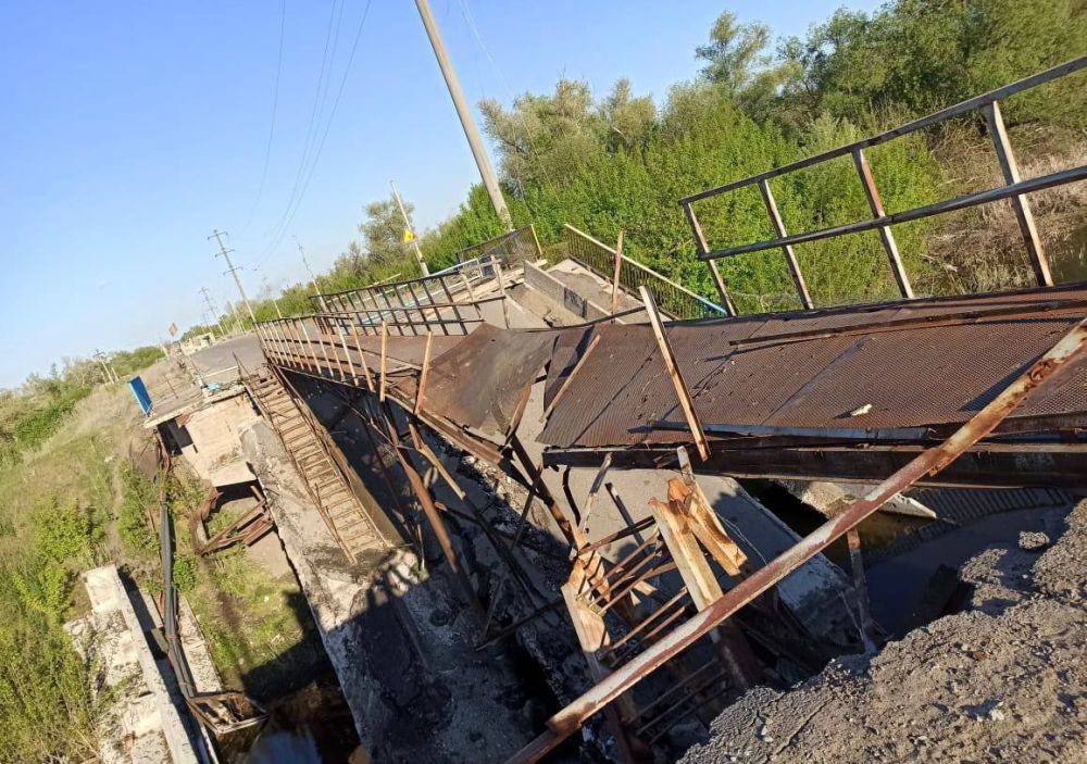 Купянск. Переход на мосту через р. Оскол