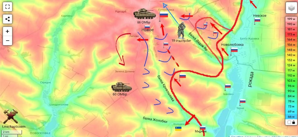 Изюмское направление. Ярко выраженный балочный рельеф или волнистая равнина