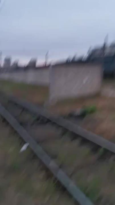 Прилёт БПЛА Герань по ж.д. узлу в Харькове