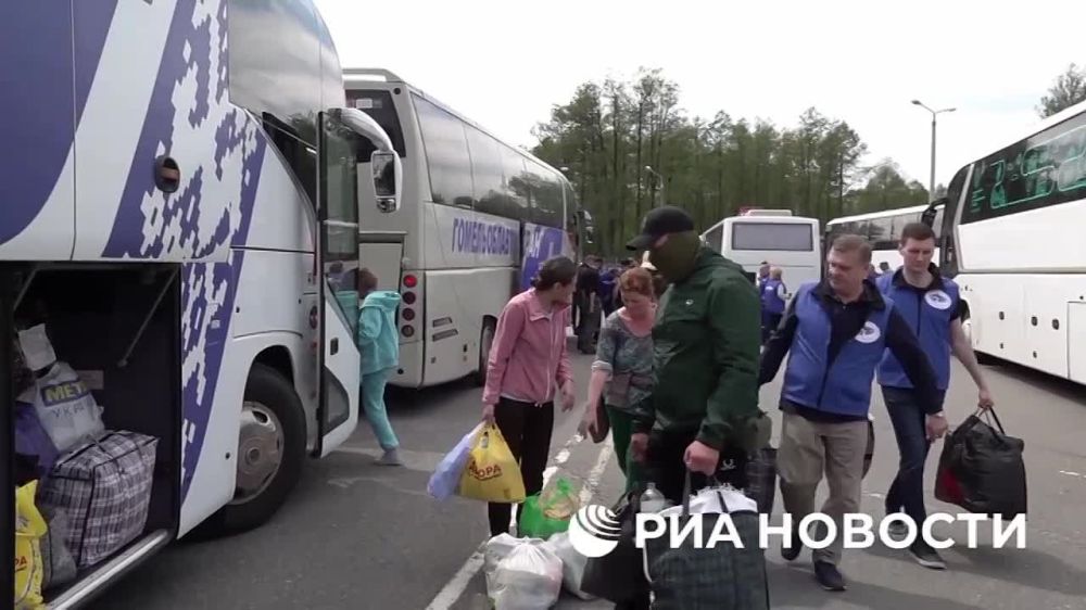 Видео возвращения наших ребят