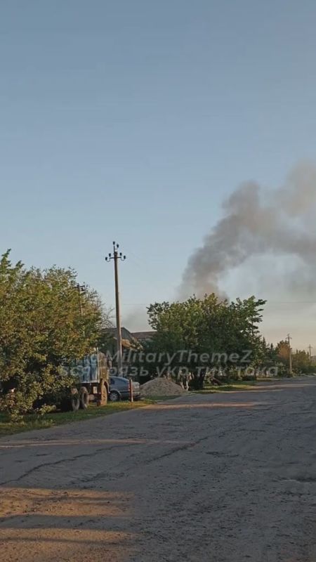 Вчерашний прилет БПЛА-камикадзе "Герань-2" по объектам ВСУ в н.п. Печенеги, Харьковской области