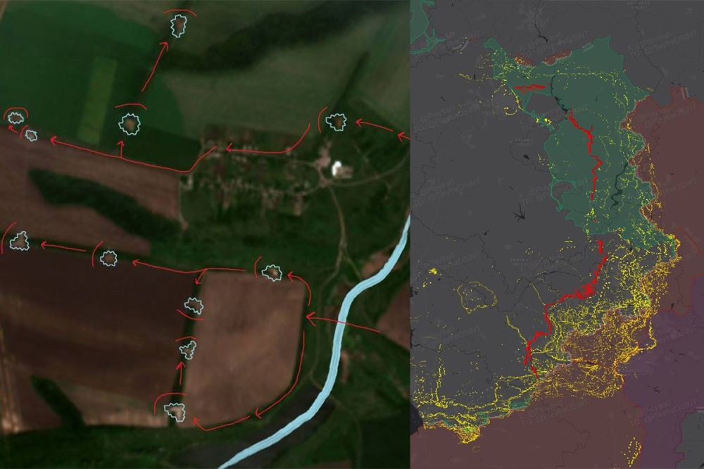 Перспективы так себе. Украина возводит новую линию обороны на востоке протяженностью около 350 км, которая простирается от Харькова до н.п. Вольное на Запорожье