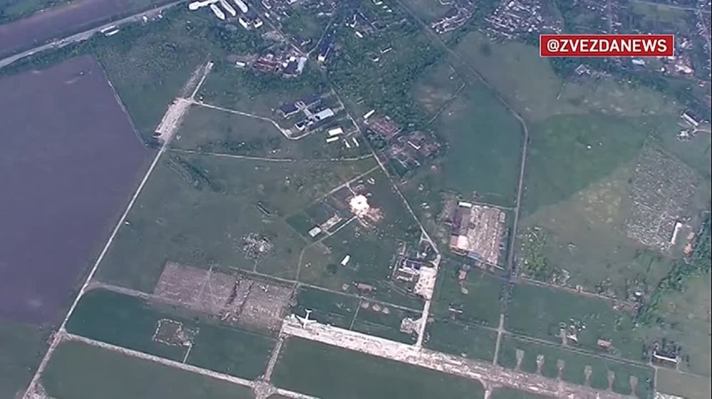 "Искандер-М" ударил по месту размещения пусковых установок для запуска БПЛА-камикадзе самолетного типа дальнего действия на аэродроме в селе Чугуев в Харьковской области