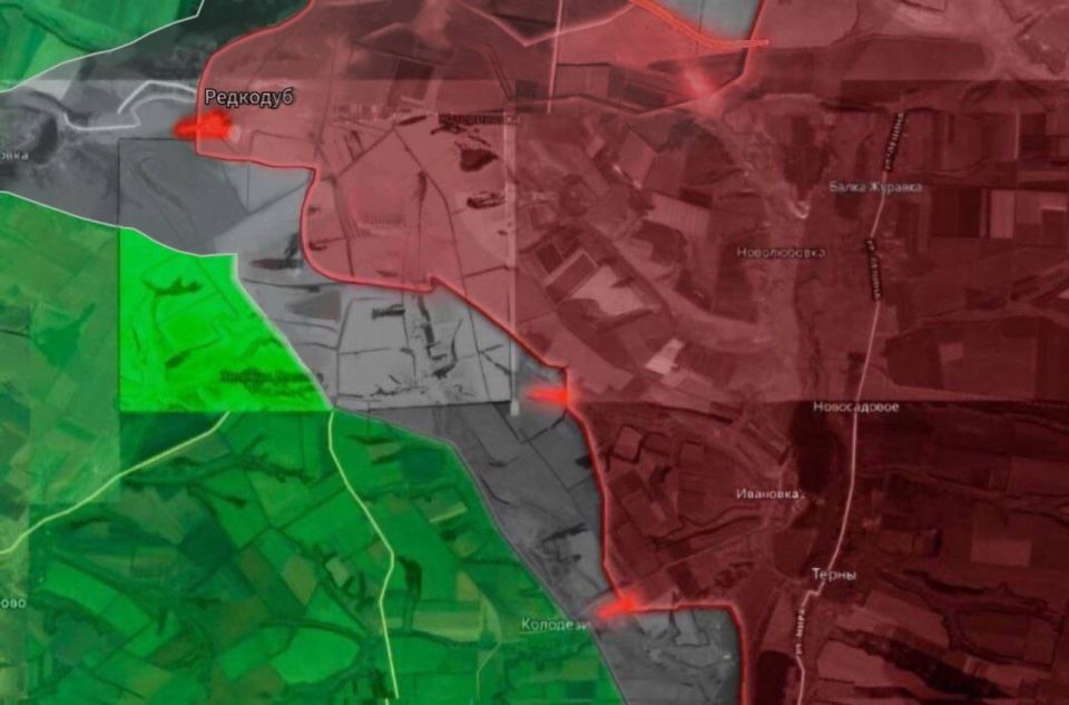«На Лиманском направлении ВС РФ прорвались к Карповке, до берега Оскола около 10 км — это отрежет ключевые пути ВСУ между Лиманом, Северском, Боровой и Купянском