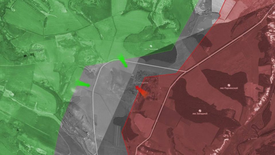 «На Купянском направлении ВС РФ захватили часть н.п. Западное, а также территории вдоль автодороги Р-79 севернее села