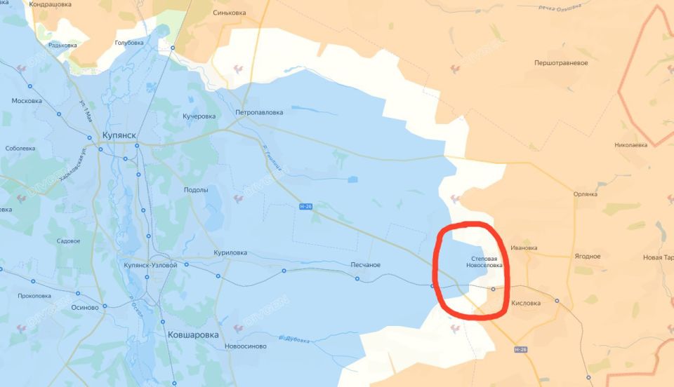 Поступает информация об освобождении Степной Новосёловки в Харьковской области