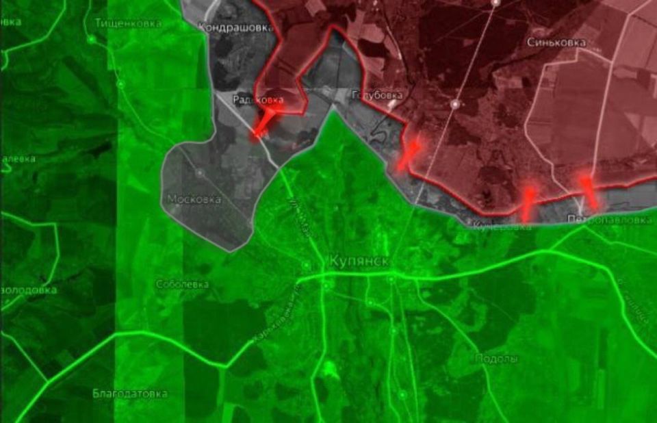 «На Купянском направлении российские войска взяли под контроль населенный пункт Мирное