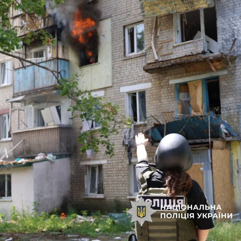 Купянск, 12 дом. Кадр со стороны украинской полиции