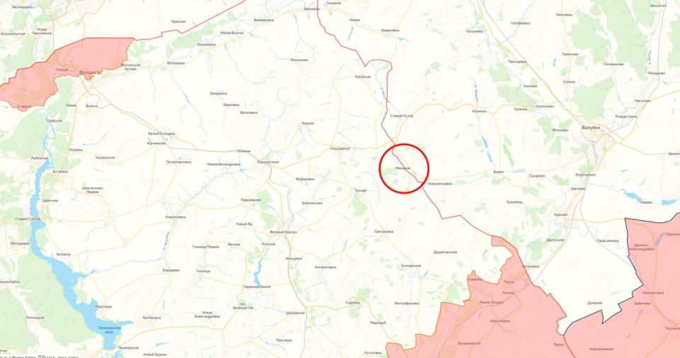 Минобороны России заявило об освобождении населённых пунктов Разино в ДНР, а также Меловое в Харьковской области (населённый пункт находится прямо на границе)