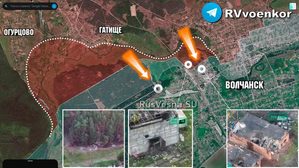 Армия России активно наступает в Волчанске, форсировав реку Волчья, и закрепляясь на левом берегу Армия России активно наступает в Волчанске, форсировав реку Волчья, и закрепляясь на левом берегу