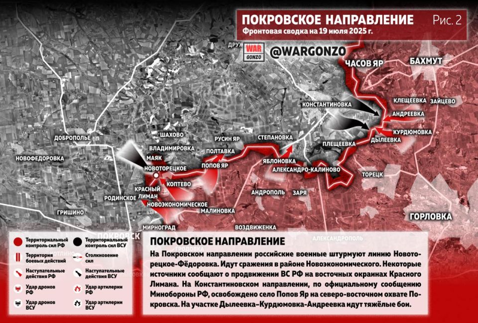 WarGonzo: Фронтовая сводка на утро 19.07.25 WarGonzo: Фронтовая сводка на утро 19.07.25