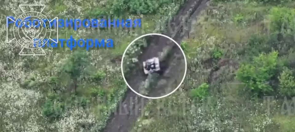 Уничтожение двух роботизированных поатформ ВСУ в районе н.п. Липцы Харьковской области