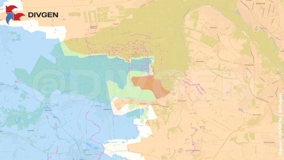 Изменения линии фронта за минувшие сутки нанёс на карту канал "DivGen": Изменения линии фронта за минувшие сутки нанёс на карту канал "DivGen":