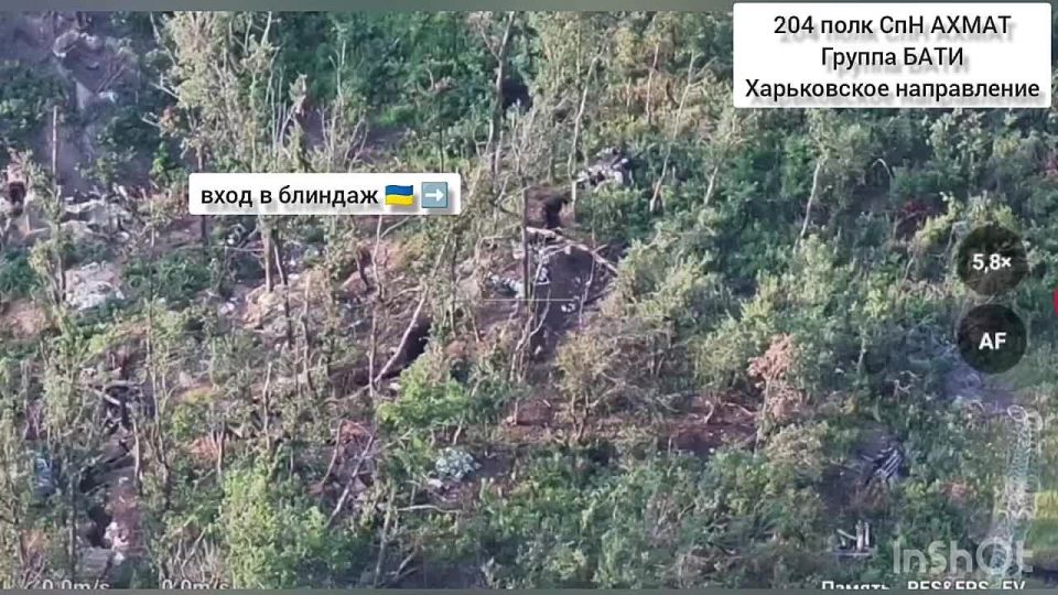 Рамзан Кадыров: Харьковское направление. Работает группа «Бати» легендарного спецназа «АХМАТ» МО РФ. В ходе воздушной разведки бойцы обнаружили две цели: тщательно оборудованная огневая позиция и вход в блиндаж, в котором...