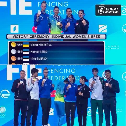 На чемпионате мира в Грузии по фехтованию украинская спортсменка отказалась фотографироваться из за российского спортсмена