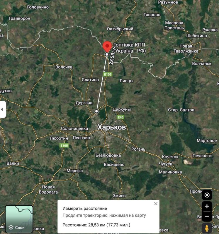 КПП «Гоптовка» в Харьковской области перешел под контроль РФ (пока не точно)