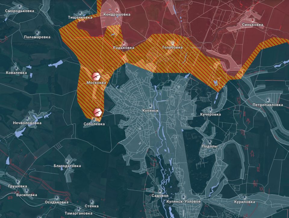 Купянск в полукотле?. На Купянском направлении продолжаются бои севернее одноименного города на правом берегу Оскола