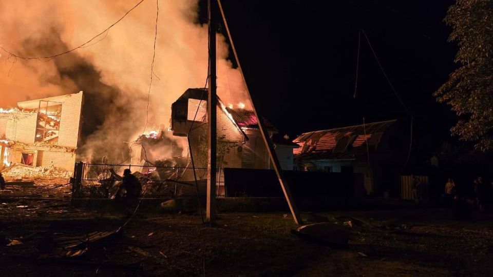 Последствия ударов в Балаклее