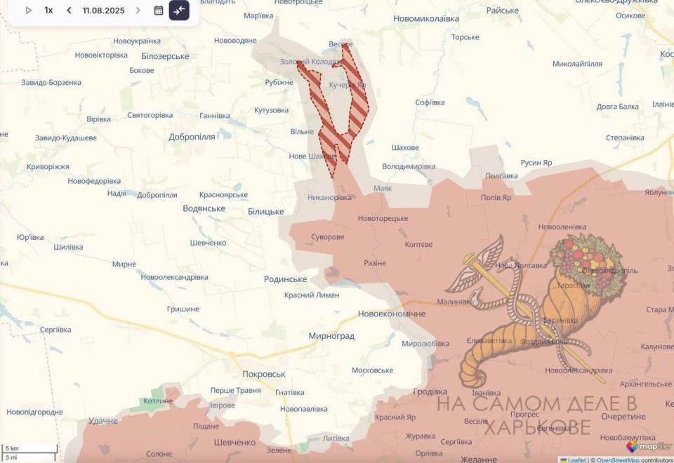 Поступают сообщения о прорыве наших в районе Доброполья и об очень тяжелой ситуации у ВСУ