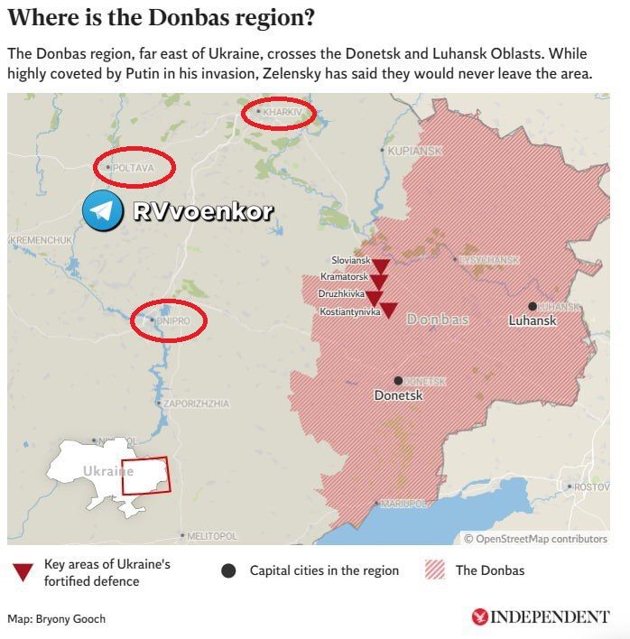 Харьков, Днепропетровск, Полтава могут оказаться под угрозой в случае потери Донбасса, — The Independent
