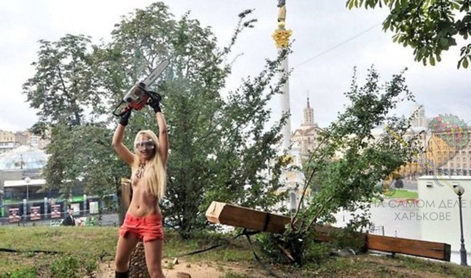 13 лет назад, в августе 2012-года феминистки-сатанистки устроили дикий шабаш у Октябрьского дворца в центре Киева над Майданом Незалежности