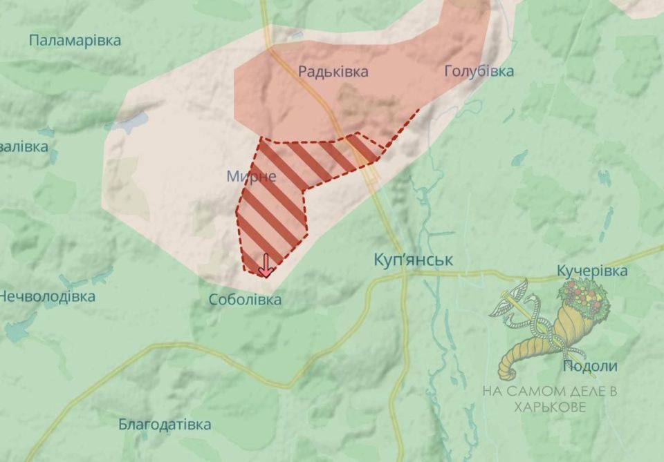Deep State сообщает, что Армия РФ существенно продвинулась к западу от Купянска — в Соболевке
