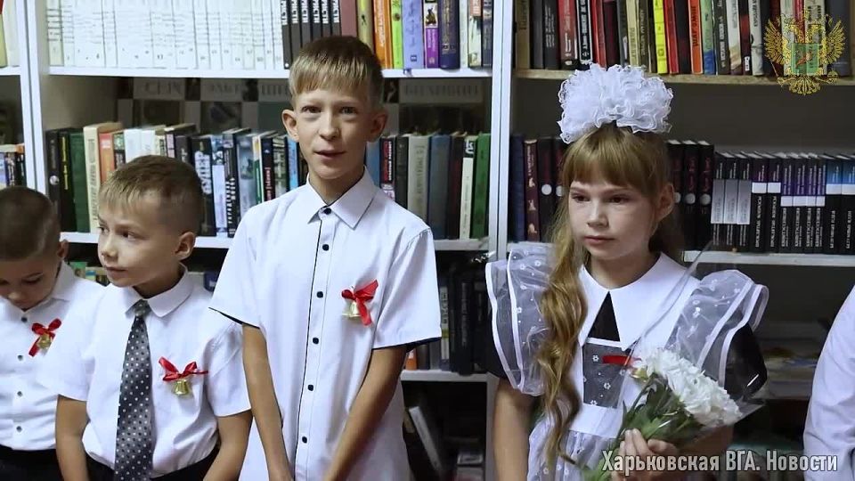 Перед началом учебного года дети из Харьковской области, которые проживают в приграничных районах Белгородской области, получили рюкзаки и школьные принадлежности